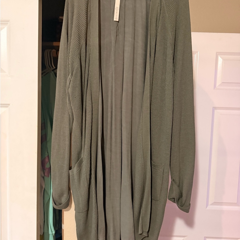 Lululemon Athletica Forest Green Cardigan